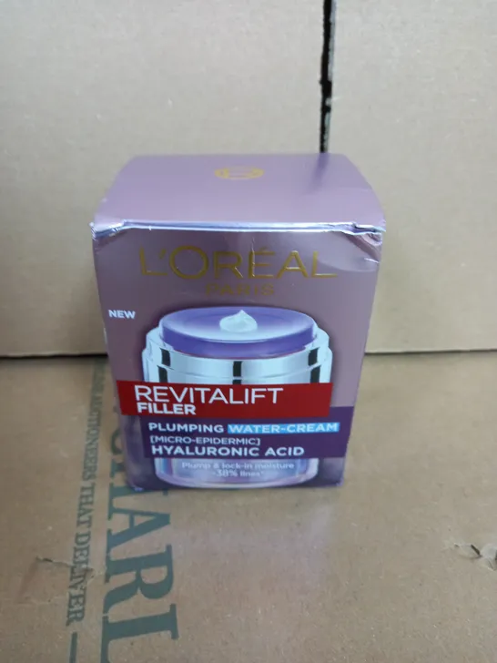 L'OREAL REVITALIFT FILLER PLUMPING WATER-CREAM MICRO-EPIDERMIC HYALURONIC ACID