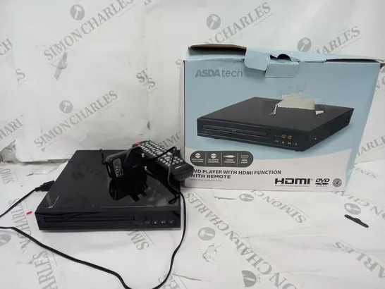 BOXED HDMI DVD PLAYER WITH REMOTE IN BLACK