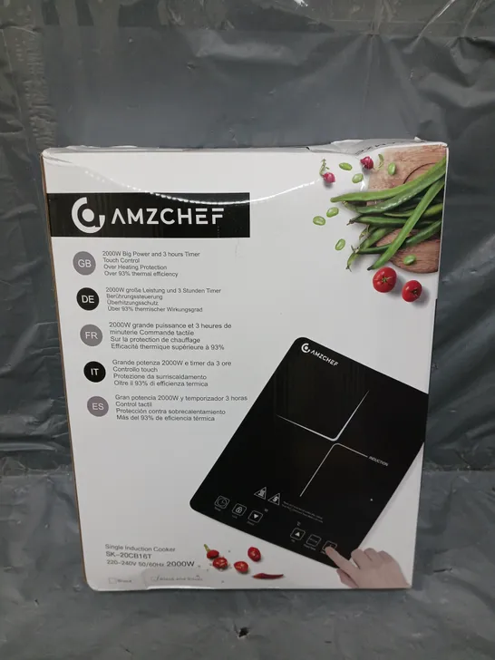 BOXED AMZCHEF SINGLE INDUCTION COOKER