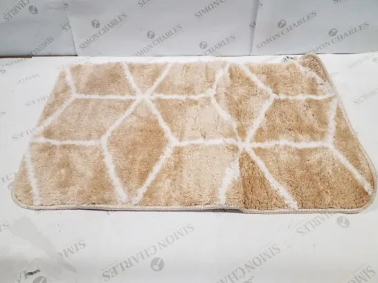 BRAND NEW PACO HOME KAUNAS 540 BATH MAT IN BEIGE - 50×80CM