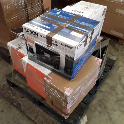 PALLET OF APPROXIMATELY 11 ASSORTED PRINTERS & MONITORS
