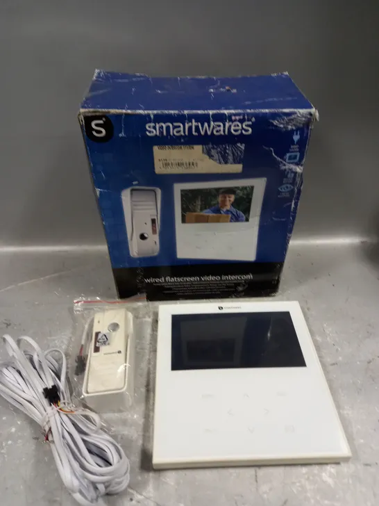 BOXED SMARTWARES WIRED FLATSCREEN VIDEO INTERCOM 