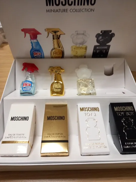 BOXED MOSCHINO MINIATURE COLLECTION