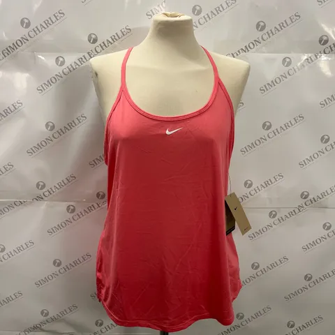 NIKE DRI-FIT TRAINING VEST IN SALMON PINK SIZE L