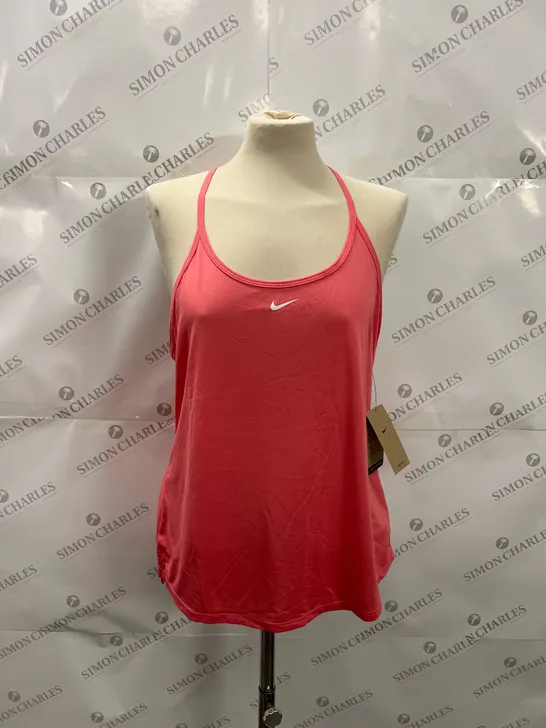 NIKE DRI-FIT TRAINING VEST IN SALMON PINK SIZE L