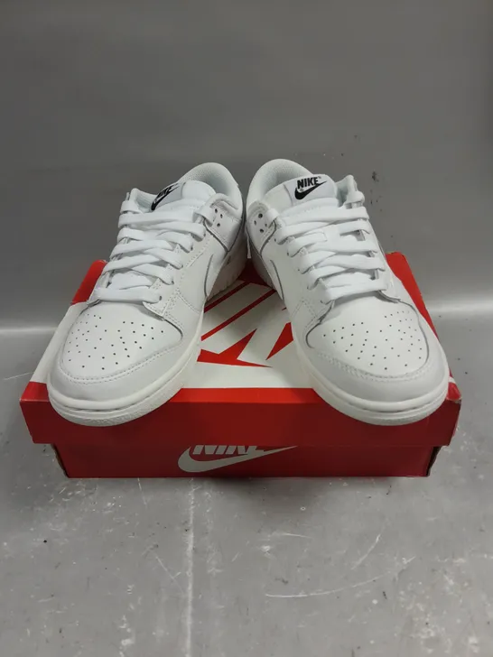 BOXED PAIR OF NIKE DUNK LOW TRAINERS IN WHITE - 4