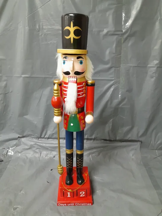 BOXED THREE KINGS STANDING WOODEN NUTCRACKER ADVENT CALENDAR COUNTDOWN RRP £29.99