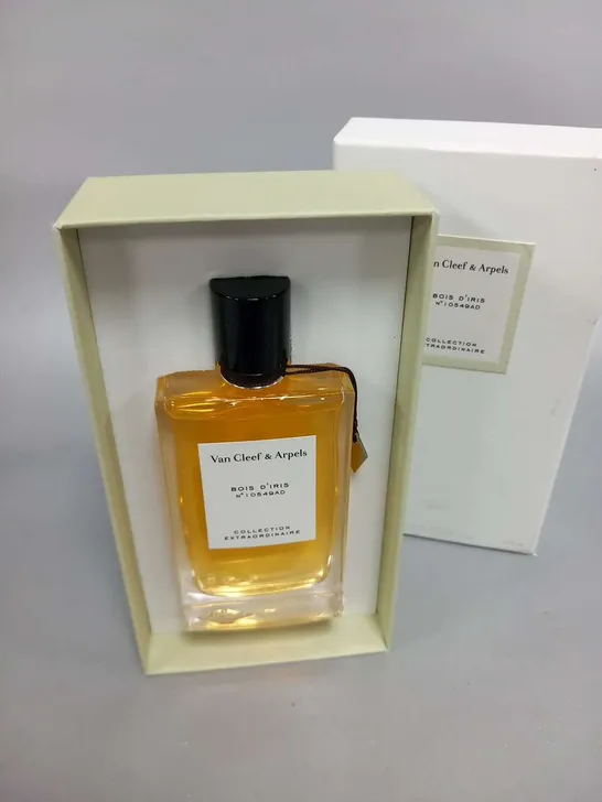 BOXED VANCLEEF  AND ARPELS BOIS D'IRIS NO 10549AD COLLECTION EXTRAORDINAIRE 75ML EAU DE PARFUM