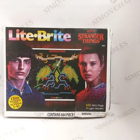 BOXED STRANGER THINGS LITE BRITE