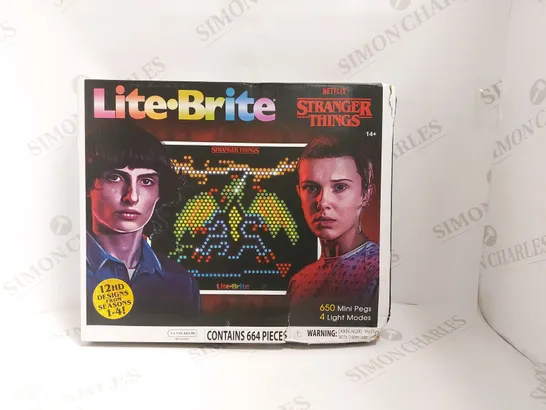 BOXED STRANGER THINGS LITE BRITE