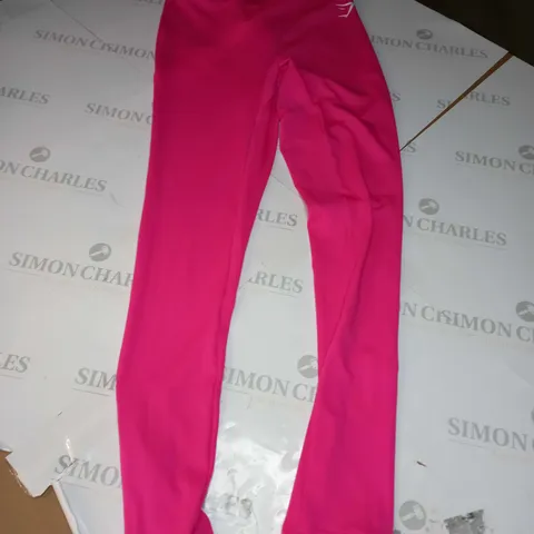 GYMSHARK LEGGING PANTS IN PINK - SMALL