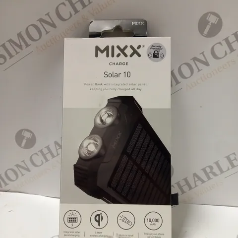 BOXED MIXX CHARGE SOLAR 10 POWER BANK