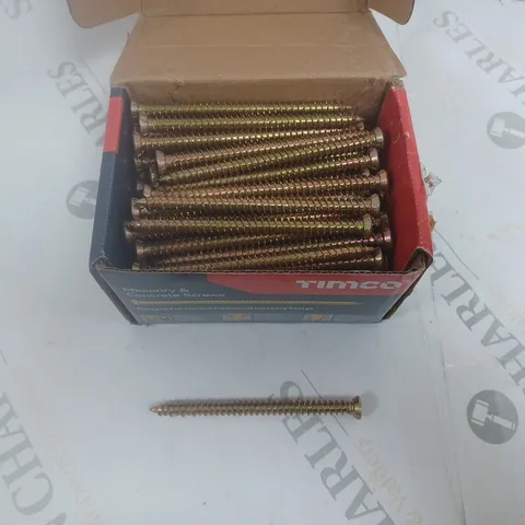 BOX OF APPROXIMATELY 100 TIMCO MASONRY & CONCRETE SCREWS 