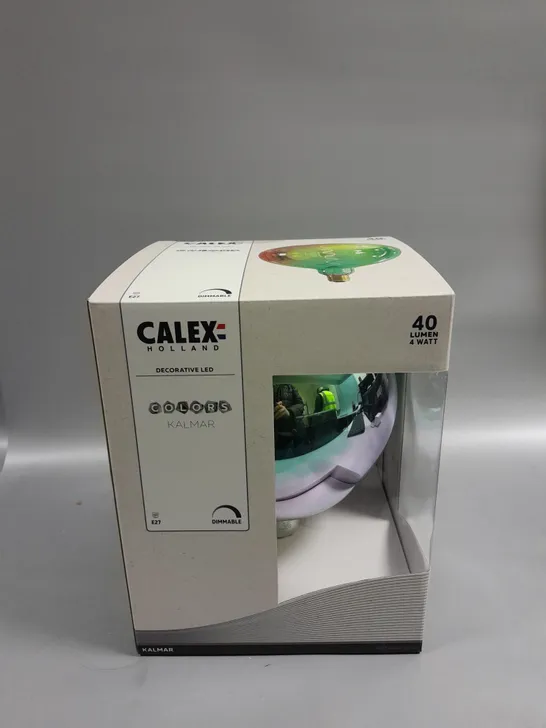 BOXED SEALED CALEX HOLLAND KALMAR COLOURS 40 LUMEN BULB - METALLIC OPAL E27