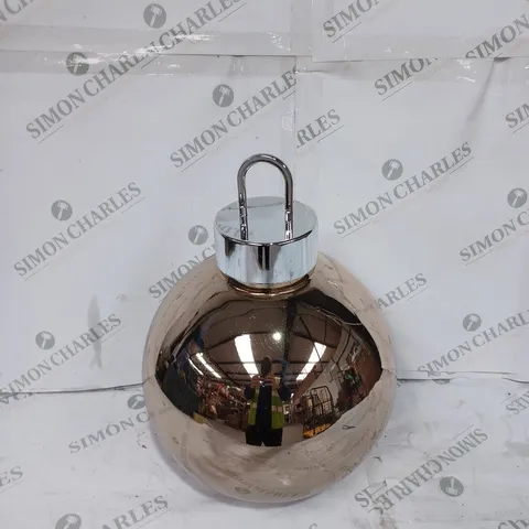 PRE-LIT OVERSIZED FAIRY LIGHTS IN LARGE GLASS BAUBLE - COLLECTION ONLY