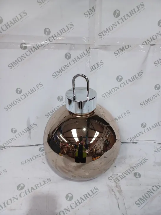 PRE-LIT OVERSIZED FAIRY LIGHTS IN LARGE GLASS BAUBLE - COLLECTION ONLY