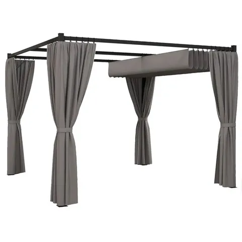 BOXED ALTAMAHAW 3M X 3M METAL PERGOLA (1 BOX)