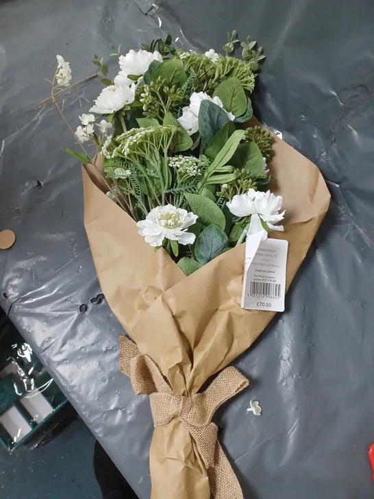 THE WHITE COMPANY SPRING HAND TIED FAUX FLOWER BOUQUET