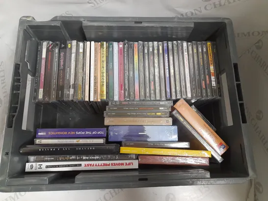 BOX OF APPROXIMATELY 50 ASSORTED CD'S TO INCLUDE CLASSIC FM, HARRY STYLES, TOP OF THE POPS ETC