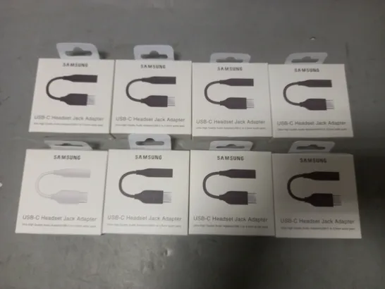 LOT OF 8 BOXED SAMSUNG USB-C HEADSET JACK ADAPTER