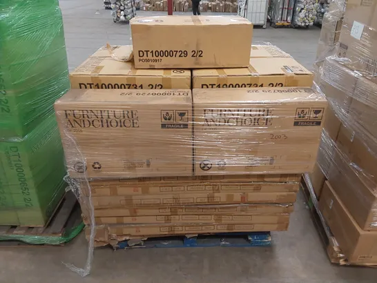 PALLET OF ASSORTED BOXED INCOMPLETE FURNITURE PARTS