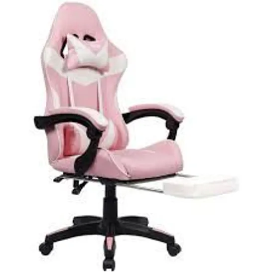 BOXED SIT BETTER WORK HARDER GAMING LOUNGER IN PINK 