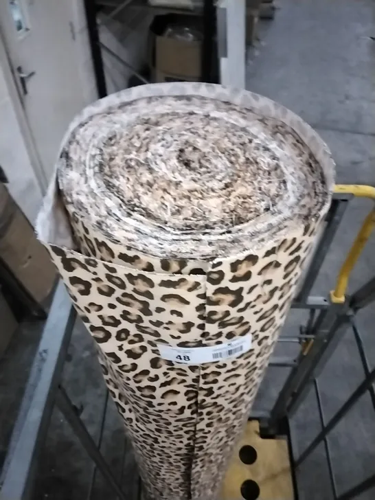 ROLL OF ANIMAL PRINT LINEN APPROXIMATELY 150MX1.5M 