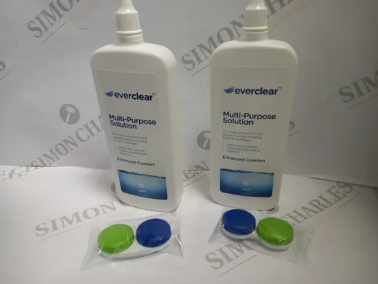 BOX OF 15 BOTTLES OF EVERCLEAR MULTI-PURPOSE SOLUTION LENS CLEANER WITH LENS CLEANING CASES