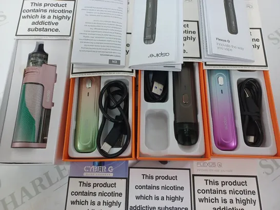 LOT OF 14 ASSORTED ASPIRE E-CIGS TO INCLUDE FLEXUS AND CYBER