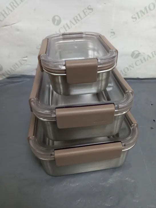 POP N LOCK FOOD CONTAINER 3X SIZES 