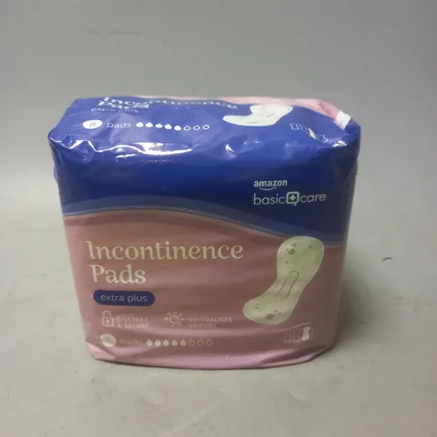 LOT OF 12 PACKS OF BASIC CARE INCONTINENCE PADS (8 PADS PER PACK)