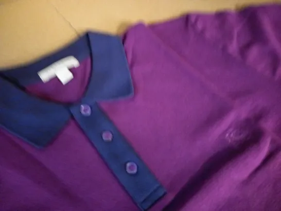 BURBERRY BRIT PURPLE POLO SHIRT - L/G