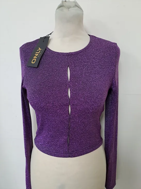 ONLY GLITTER TOP EU SIZE SMALL