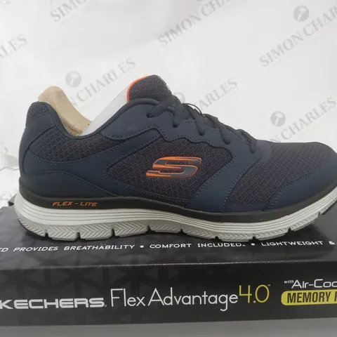 SKETCHERS MENS FLEX TRAINER NAVY SIZE 10UK (MENS)