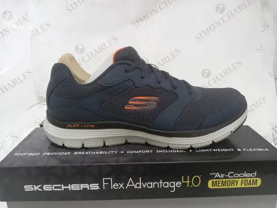 SKETCHERS MENS FLEX TRAINER NAVY SIZE 10UK (MENS)