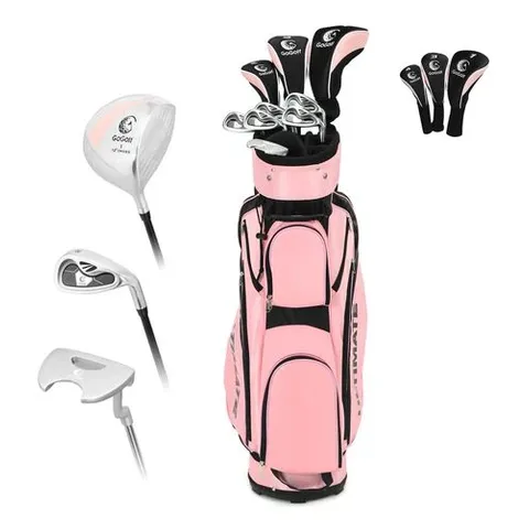 BOXED COSTWAY PREMIUM LADIES GOLF CLUBS SET STARTERS W/BAG 10 PIECES ALLOY/GRAPHITE DRIVE