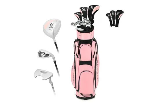 BOXED COSTWAY PREMIUM LADIES GOLF CLUBS SET STARTERS W/BAG 10 PIECES ALLOY/GRAPHITE DRIVE