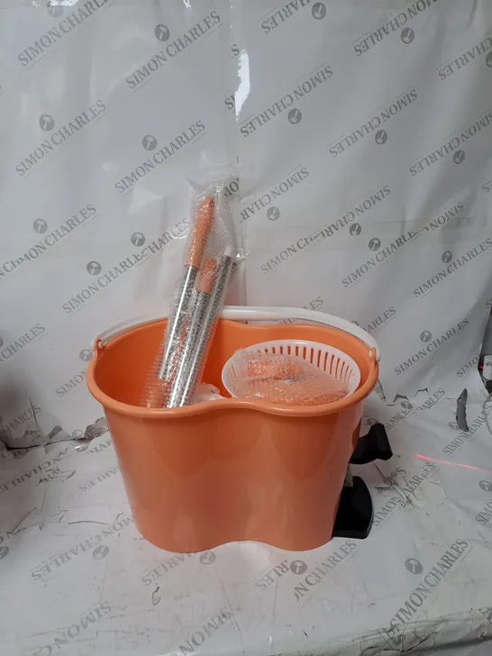 SPIN MOP AND BUCKET IN PEACH