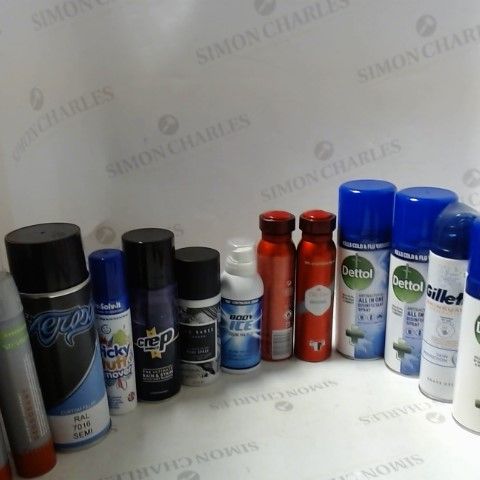 LOT OF ASSORTED ITEMS TO INCLUDE; DETTOL, OLD SPICE, TED BAKER ETC