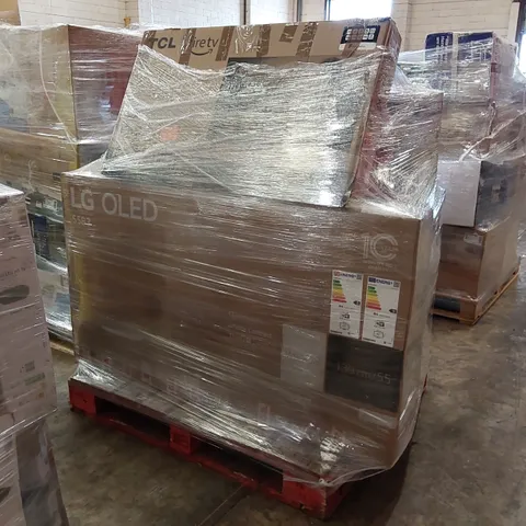 PALLET OF APPROXIMATELY UNPROCESSED RAW RETURN TELEVISIONS TO INCLUDE;