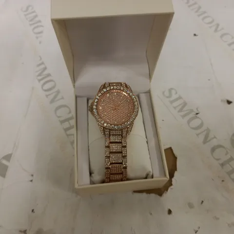 DIAMONIQUE ROSE GOLD WATCH 