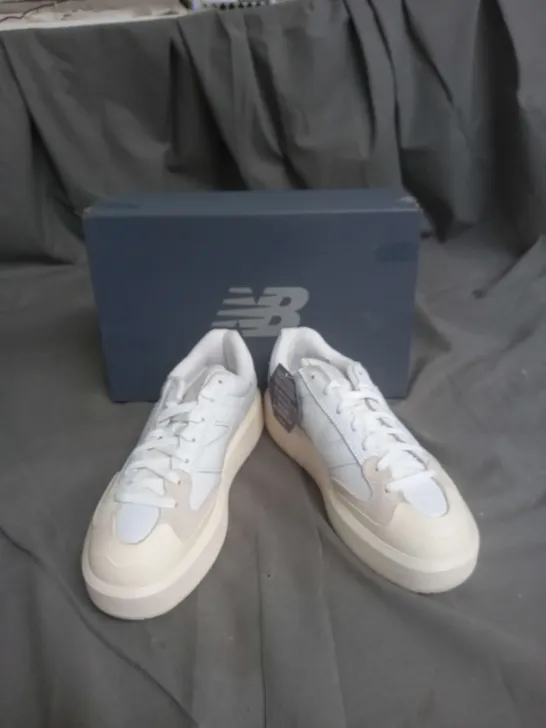 BOXED PAIR OF NEW BALANCE CT302 IN CREAM SIZE 5.5