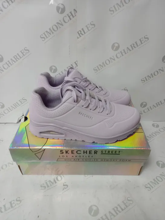 BOXED SKECHERS STREET LOS ANGELES - PURPLE - SIZE 7