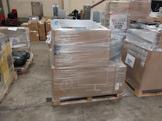 PALLET OF APPROXIMATELY 18 ASSORTED UNPROCESSED RAW RETURN MONITORS TO INCLUDE: