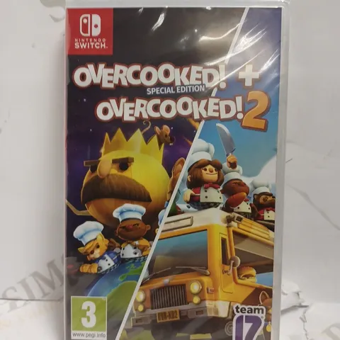 SEALED NINTENDO SWITCH OVERCOOKED AND OVERCOOKED 2 GAMES