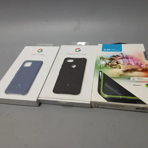 MEDIUM BOX OF ASSORTED PHONE CASES FOR GOOGLE PIXEL AND IPHONE 