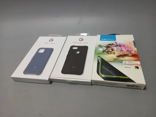 MEDIUM BOX OF ASSORTED PHONE CASES FOR GOOGLE PIXEL AND IPHONE 
