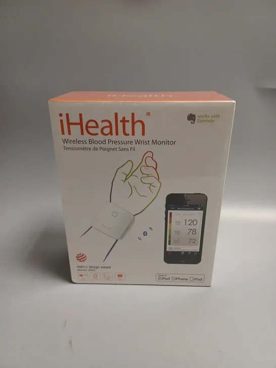 BOXED SEALED IHEALTH WIRELESS BLOOD PRESSURE WRIST MONITOR 