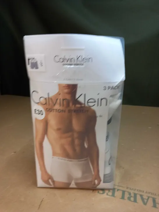 CALVIN KLEIN COTTON STRETCH BOXERS SIZE L 3 PACK