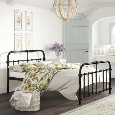 BOXED LOGAN SMALL DOUBLE BED FRAME (2 BOXES)